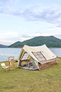 MOBI GARDEN Era190 เต็นท์แคมปิ้งรูปบ้านพื้นที่ขนาดใหญ่กันฝนจาก Canva อุปกรณ์ป้องกันแสงแดด