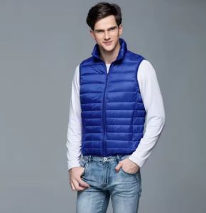 Lightweight Mens Vest Autumn Winter Warm Fleece Lined Sleeveless Jacket Thin Style Inner Wear Shoulder Pad Coat
