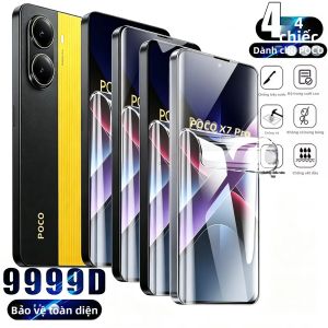 TAOYUNXI | 4 Miếng Dán Bảo Vệ Màn Hình Hydrogel Mềm Cho Poco F8/X8/Pro Max/X7/X6/F7/F6/M8/M6/M7/C65/C75 - Phim Bảo Vệ HD Với Tính Năng Tự Động Sửa Chữa