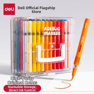 Water-Soluble Non-Bleed Layerable Washable Acrylic Marker Pen