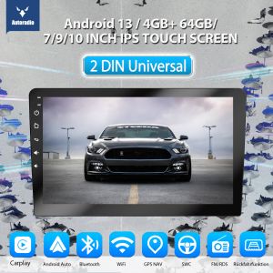 ESSGOO 4+64GB 4/8-Core Carplay Android Auto 7"/9"/10" IPS Screen Car Player 2 Din Multimedia MP5 Player Mirror link Video Support AHD ASP DSP WiFi GPS Car Radio