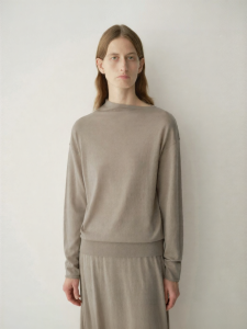 INSIS FEMME | Wool Silk Simple Style Knit Sweater