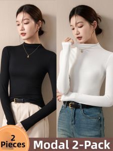YAYANGREN | Half-High Collar Long Sleeve Top for Women