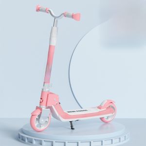 Childrens Folding Two-Wheel Scooter Sliding Glide Pad Transportation Tool for Boys And Girls Age 6-10-12 Adult Size