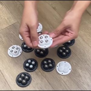 Mini Self-Adhesive Rotating Swivel Caster For Bedside Table Trash Can