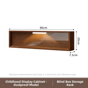 XIANGYUE | No-Drill Wall Mount Display Cabinet Modern
