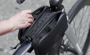 ROCKBROS Cycling Top Front Tube Frame Bag Multiple Storage Elastic Band MTB Road Bike Bag with Shoulder Strap