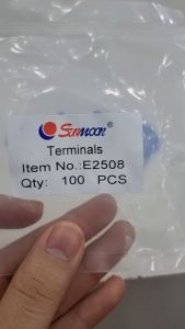 หางปลาคอร์ดเอ็น E2508 สีน้ำเงิน SUNMOON ( 100ตัว/ถุง) (TE)