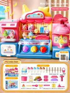 BEI JESS | Đồ Chơi Máy Làm Kem Dạy Học cho Bé Gái 3-6 Tuổi