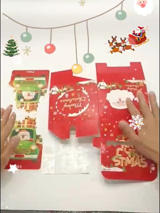 Christmas Money Pulling Box 30Pcs Surprise Money Box Surprise Gift Merry Christmas Gift For Kids Christmas Decor