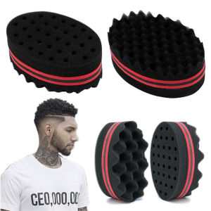 Sikat Spons Rambut Hair Sponge Gimbal Keriting Afro Untuk Tukang Cukur