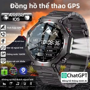 ChatGPT AI Assistant Đồng Hồ Thông Minh 5ATM Chống Nước GPS Bộ Định Vị Thể Thao Quân Sự Hai Băng Tần GNSS Dành Cho Nam Và Nữ