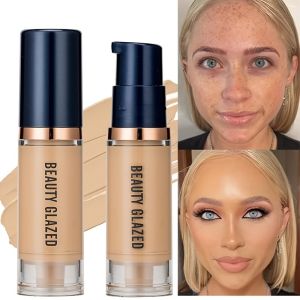 Beauty Glazed 6 Color Liquid Foundation Concealer - Full Coverage Long-Lasting Waterproof Natural Effect