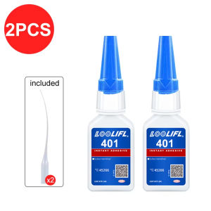LOOLIFL | LOOLIFL 401 Instant Adhesive Super Glue Multi‑Purpose Quick Dry Industrial Glue for Plastic Metal Rubber Glass General Factory M