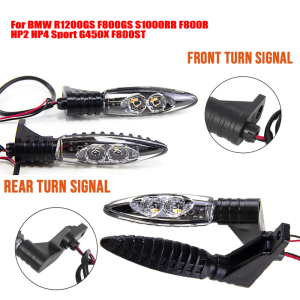 Motorcycle Front Rear LED Turn Signal Indicator Light Blinker For BMW R1200GS F800GS S1000RR F800R HP2 HP4 Sport G450X F800ST