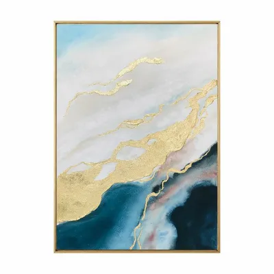 lukisan abstrak. dekoratif sudah dengan spanram kayu ukuran 60x80 cm sudah tinggal pajang