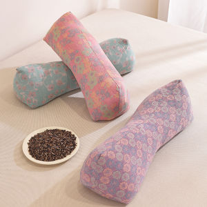 Gối Đỡ Cổ Bằng Hạt Lúa Mạch Tam Giác Gối Hỗ Trợ Xương Đòn Kéo Giãn Cơ Gối Lót Lông Cừu Cotton Thoải Mái Cho Người Lớn