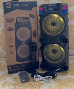 Speaker Bluetoooth Portable MKC Kimiso 999 Uk 6.5Inch*2 Free Mic Karaoke Speaker Karaoke Ukuran 6.5 Inch Speaker Dengan Mic Gratis Speaker Dengan Radio Dan Baterai - Lazada