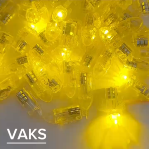 COMBO 40 ĐÈN LED  viên đạn nhựa trong  - lắp vào đèn lồng đèn trung thu đồ chơi trẻ em..VÀNG ĐẬM KHÔNG CHỚP