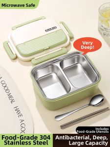 XIAOCHUSHU | Insulated Stainless Steel Lunch Box Large Capacity Microwave-Safe