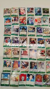 O12全哥海贼王 71Pcs Set Green One Piece Card Game Kad tcg Collection OP01 OP02 OP03 OP04 OP05 OP06 OP07