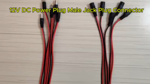 10PCS 12V DC Power Plug Male Jack Plug Connector Cable 5.5X2.1mm With Cord Cable