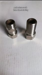 SOK DRAT LUAR DALAM UNTUK SAMBUNG KRAN 1/2 INC STAINLESS SAMBUNGAN PIPA PANJANG