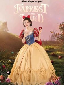 Adult Halloween Cosplay Ball Gown Princess Dress Cinderella Elsa Anna Stage Performance Snow White Costume Harlin Dance Clothes