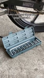 Kunci Sok Set 10 Pcs Kunci Soket Stang L Kunci Sock Shock Baut 10 Buah Set Chrome Alat Bengkel Set
