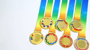 6.8cm Medali Logam / Medali Kejuaraan / Medali Penghargaan Warna / Emas-Perak-Perunggu-Mawar / Free Tali Medali/ Medali Anak-Anak Dewasa Lebih Besar dan Lebih Tebal