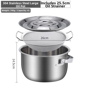 BAICHANG | Heat-resistant Oil Can with Filter Stainless Steel