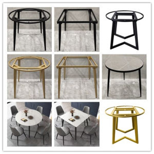 Modern Minimalist Metal Table Legs Restaurant Dining Table Base Rock Board Table Feet Iron Art Hot Pot Table Support Structure