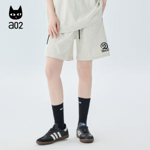 A02 Womens Summer Sport Shorts Breathable Lightweight Pure Cotton Casual Loose Fit Pants Korean Style Commute Fashion