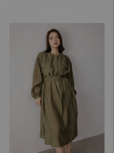 Tencel Tied Dresse with Inner Liner