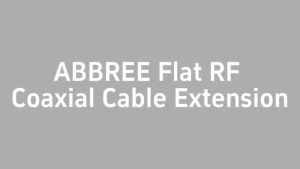 ABBREE | ABBREE Flat Window Door Pass‑Through RF Coaxial Cable SMA Male to Female Extension Drill‑Free for Helium Miner LoRaWAN Antenna