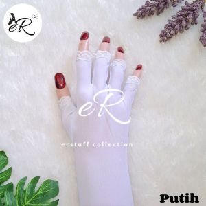 SARUNG TANGAN MUSLIMAH TOUCHSCREEN  / GLOVE GLOVES RENDA SENADA FULL 5 JARI