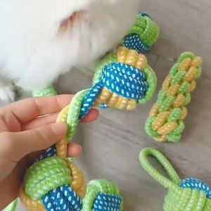 Dog Toy Interactive Mainan Kucing Gigitan Tali Kepang Mainan Gigi Anjing