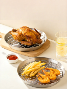 onlycook | Air Fryer Specific 304 Stainless Steel Tray and Rack