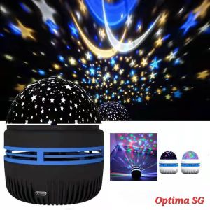 [SG Seller] Rotating RGB LED Starry Sky Projector Stars Light Projection for Kids Night Light Bedtime Lamp with USB Power