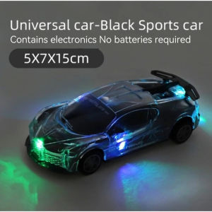 Light Electric Car LED Sports Car toys for boy Kid Toy Christmas Automatic Steering Flashing Music