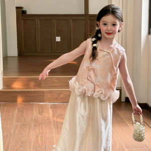 ZHILIAOCHENGZHANGJI | Gentle Style Chinese Traditional Girls Sleeveless Vest