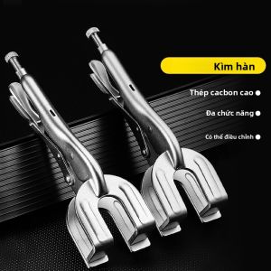 Kìm Khóa Hàn Bằng Thép Carbon Hình Chữ U 9 Inch Kẹp Kim Loại Đa Chức Năng Phát Hành Khóa Nhanh Để Dễ Dàng Tháo Lắp Có Thể Điều Chỉnh