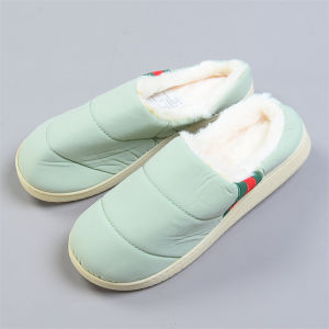 Dép Bông Lót Lông Cừu Dày Ấm Áp Cho Cặp Đôi Dép Bông Mùa Đông 2024 Dép Bốt Đế Mềm Cho Trẻ Em Và Người Lớn