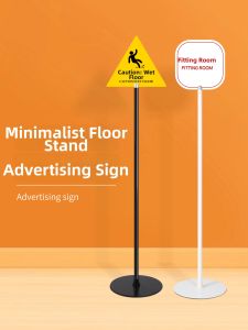 Creative Floor Stand Advertising Sign for Store Decoration