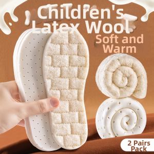 ZHIHAOEN | Winter Warm Sheepskin Fleece Childrens Insoles