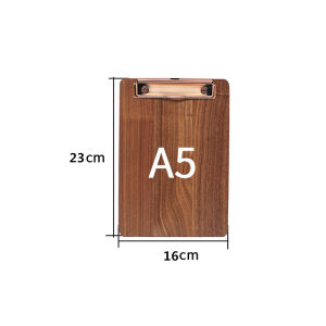 Printable Logo Black Walnut Solid Wood Folder Menu Plywood Writing Cafe Restaurant Wooden Vintage A4 Plate Holder