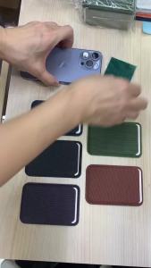 LS | For Magsafe Techwoven Wallet Strong Magnetic Tech Woven Card Holder For iPhone 17 16 15 Pro Max ID Credit Cards Bag Leather Case
