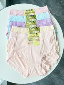 Comfortable Mid-High Waist Womens Underwear Soft Modal Fabric Seamless Anti-Bacterial Daily Use Pure Color Ladies Panties