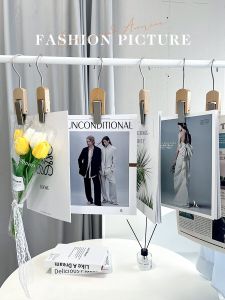 INS Photo Props Decoration Retro English Fashion Card Internet Celebrity Manicures Decoration Food Photography Background Layout