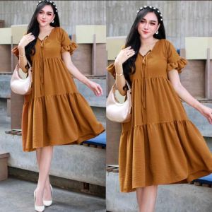 DIANDRA DAILY DRESS CRINKLE RAMPEL KLOK LEBAR 22M